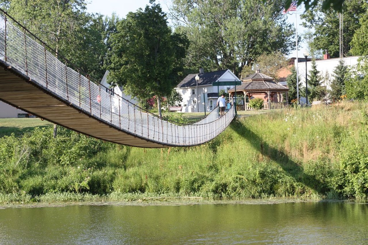 The Longest Swinging Bridge in Michigan