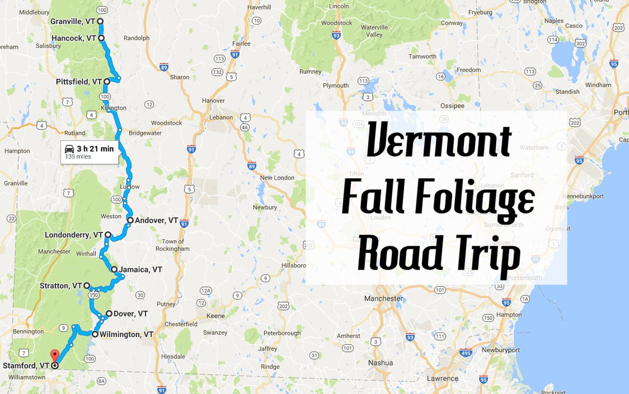 Take This Vermont Fall Foliage Road Trip