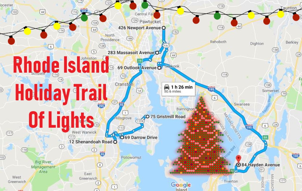 Take The Spectacular Rhode Island Holiday Trail Of Lights This Season
