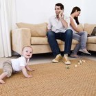 Jupiterimages/Goodshoot/Getty Images Create your own area rug from a remnant and carpet binding tape.