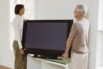 how to lift a flat screen tv by yourself