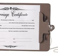 Hemera Technologies/PhotoObjects.net/Getty Images You'll need at least one certified copy of your marriage certificate to begin the name-changing process.