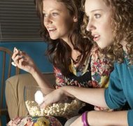 Goodshoot RF/Goodshoot/Getty Images Copyright laws prevent movies from being shown to the public without a license.