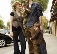 Jupiterimages/Brand X Pictures/Getty Images Courts require that parents get along well enough to manage co-parenting post-divorce.