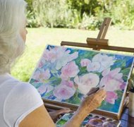 Jupiterimages/Pixland/Getty Images A painting is an original work and may be copyrighted.