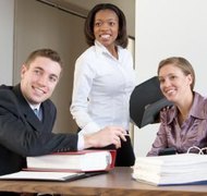 Jupiterimages/Photos.com/Getty Images Mediators help divorcing spouses work out an agreed settlement.