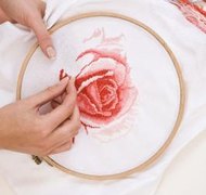Jupiterimages/Polka Dot/Getty Images Copyright law protects cross stitch patterns.