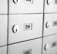 Jupiterimages/Photos.com/Getty Images Post office boxes are usually acceptable if your spouse signs for the mail.