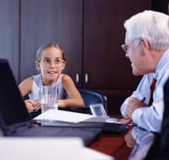 Thinkstock Images/Comstock/Getty Images Children usually meet with judges in chambers to explain their feelings.
