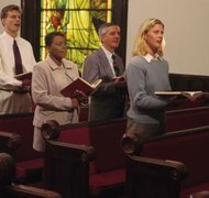 Comstock/Comstock/Getty Images Music in hymnals is protected by copyright laws.
