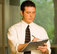 Jupiterimages/Photos.com/Getty Images Using guidelines or checklists for making a will helps you remember important information.