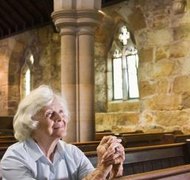 Jupiterimages/Polka Dot/Getty Images Many churches have instructional materials on how to leave bequests.