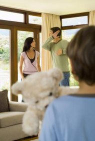 Pixland/Pixland/Getty Images Physical abuse can be grounds for a restraining order.