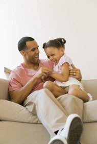 Jupiterimages/Creatas/Getty Images A father has the right to be in his child's life, whether he's paying child support or not.