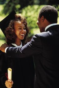 Comstock/Comstock/Getty Images If a child is already 18, high school graduation marks the end of her parent's duty to pay child support.