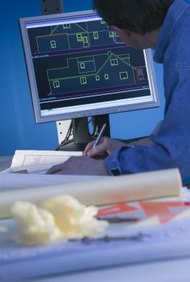 Comstock Images/Comstock/Getty Images A menudo los ingenieros químicos utilizan programas de cómputo para anañlizar la consistencia química en materiales.