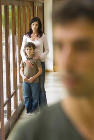 Pixland/Pixland/Getty Images A non-custodial parent usually cannot leave without consequences.