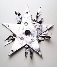 A completed star with embellishments.