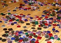 Stick Rhinestones to Glass