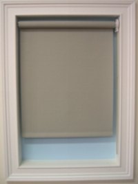 Roller shades are easy to adjust.