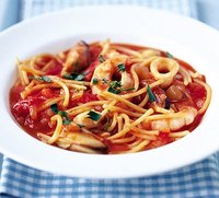 You can add as many types of seafood to this basic dish as you wish.