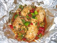 Make Foil Wrapped Salsa Chicken