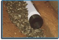 Footing drains carry water safely away from the foundation.