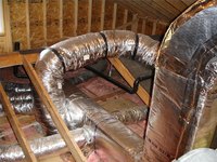 Ductwork in the attic