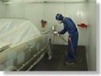 Spray paint booth