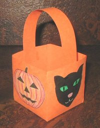 Make a Pumpkin Paper Basket