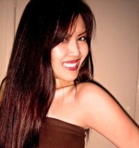 Brownish mauve lipstick suits a golden Filipino complexion.