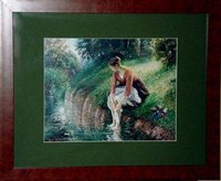 "Woman Bathing her Feet", 1895. Camille Pissarro (1830-1903)
