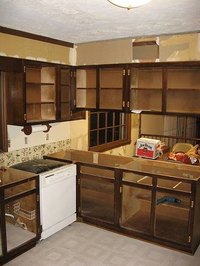 Removing Kitchen Cabinets