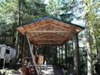 Pole barn construction for a motor home