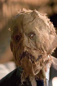 The burlap mask made famous by the Scarecrow character in "Batman Begins"