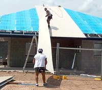 Metal Roof in Progress