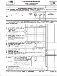 IRS form 8839