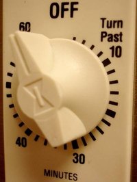 Timers can be used to limit how long a light is on or to turn off lights at specific times.