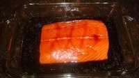 Teriyaki Salmon Before Baking
