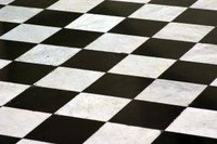 Paint a Checker Board Black and White Room