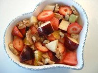 Fresh fruit is recommended on the DASH diet to help lower your blood pressure