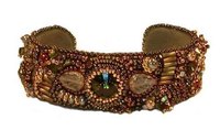 Bead embroidered cuffs are wearable art.