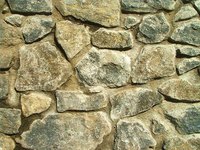 A stone wall.
