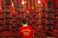 Dried sausage in Singapore