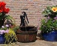 Hand pump fountain