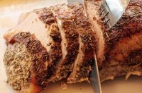 Rest the pork roast for 10 minutes before slicing it.