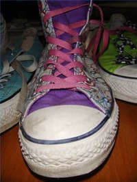 Prevent Tongue Slippage on Laced Shoes