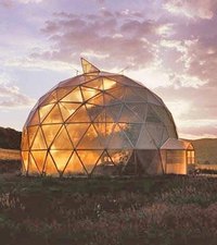 A Geodesic dome greenhouse