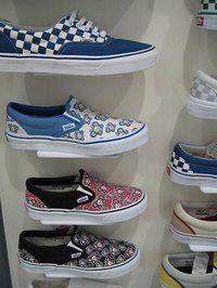 Vans on display