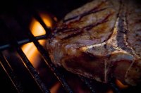 Cooking a T-bone Steak